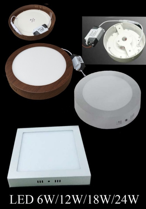 Đèn ốp nổi vân gỗ 12W